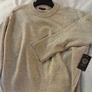 Men’s Vince Camuto Light Gray Crewneck Sweater